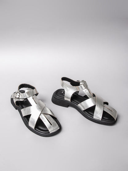Women's leather sandals