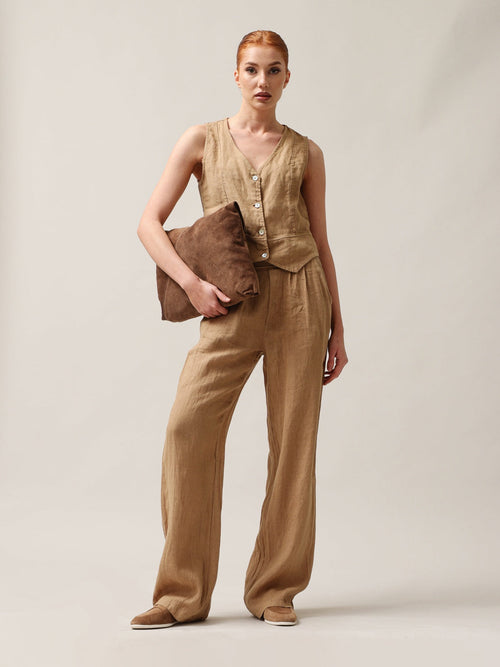 Women's trousers, Capsule Collection, 100% linen