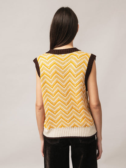 Women's waistcoat with fleece