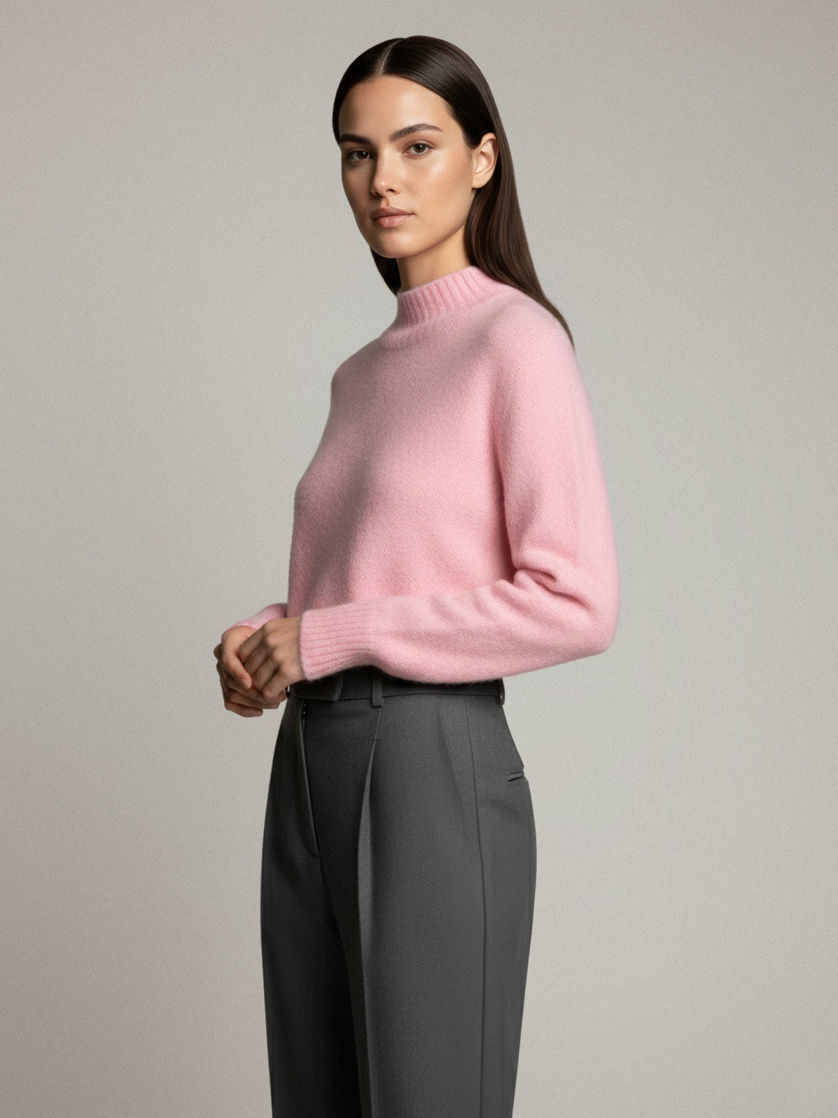 Women's sweater with alpaca baby wool