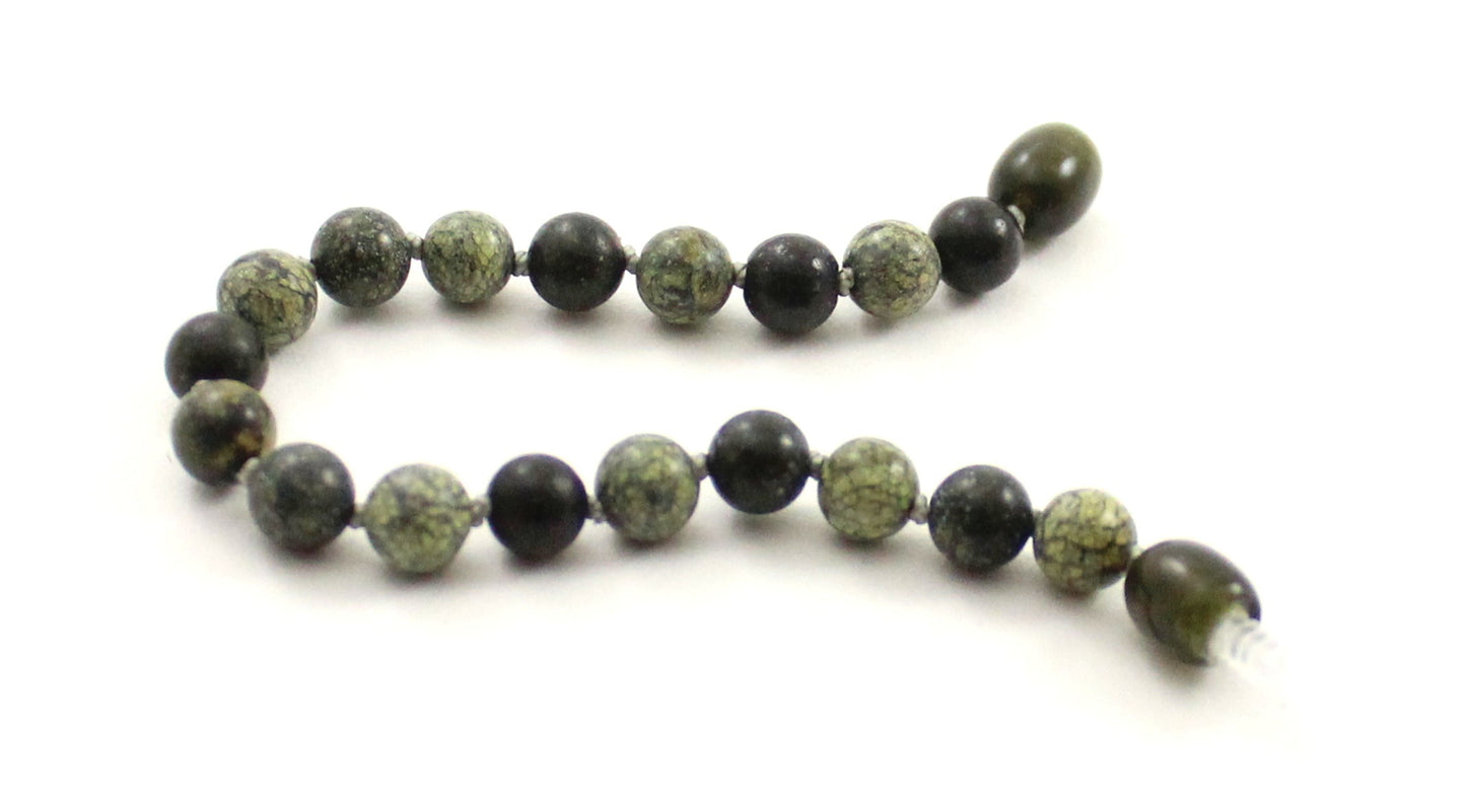 Lace Stone Gemstone Knotted Green Anklet Bracelet