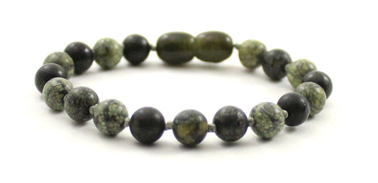 Lace Stone Gemstone Knotted Green Anklet Bracelet