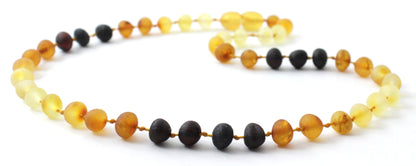 Amber Modern Rainbow Raw Baby Necklace