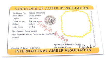 Amber Baltic Raw Milky Kids Necklace