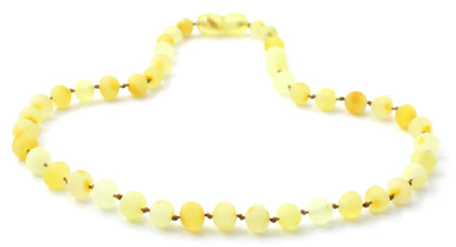 Amber Baltic Raw Milky Kids Necklace